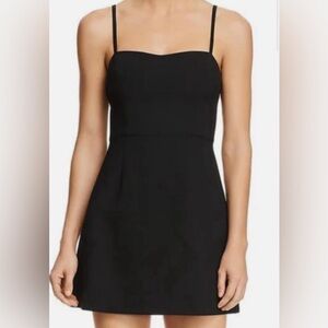 Classic Black Spaghetti Strap Cocktail Dress